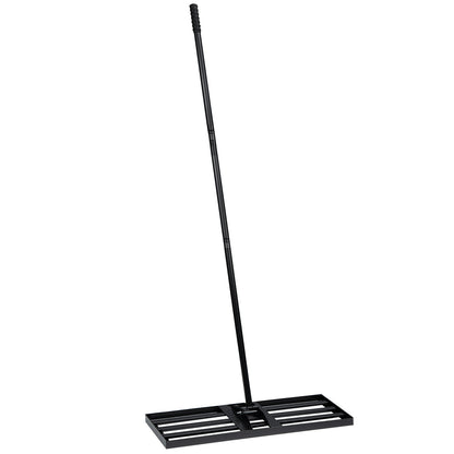 Lawn Leveling Rake, 30"x10" Level LawnTool, Heavy Duty Effort Saving Lawn Level Tool, Stainless Steel Handle Lawn Leveler for Yard Garden Golf Course, Ease Level Soil Sand Dirt Surfaces