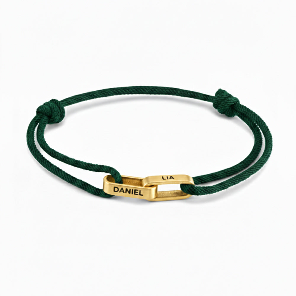 personalised cord bracelet - in-use view 15