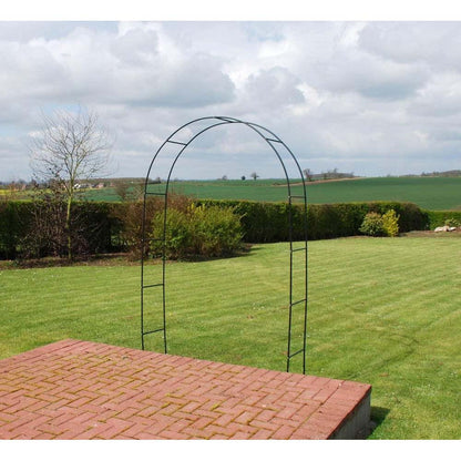 Garden Arch For Climbing Plants & Roses | Made From A Durable Steel Frame | Bottom Is Buried Into The Ground For Stability | Self Assembly
