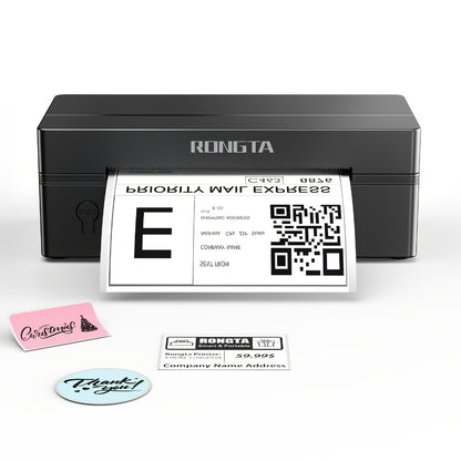 4x6 Wireless Desktop Thermal Label Printer – Shipping Label Maker for Small Business & Home Office, Compatible with iPhone, Android & Windows, Black/Pink/White