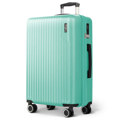 LUGG 76.5 x 50.5 x 30cm Vacay Suitcase ABS Luggage with TSA Indent Lock, Aluminium Trolley Handle, 360° Spinner Wheels, Water-Resistant & Durable Material - Airline Compatible (28inch)