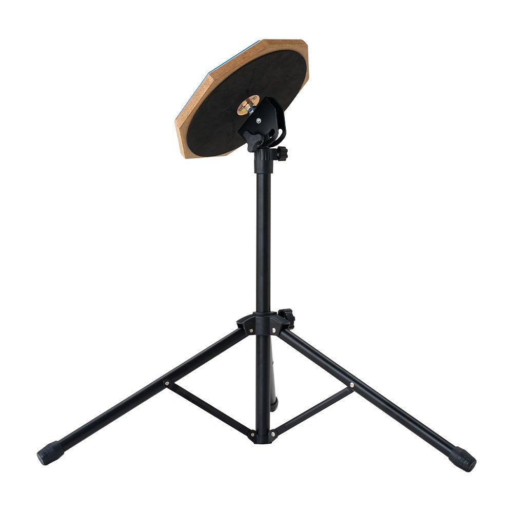 Mute Drum Practice Pad Set with Pads, Adjustable Stand and Portable Bag, Suitable for Drummer Rehearsals and Beginner Practice, Blue