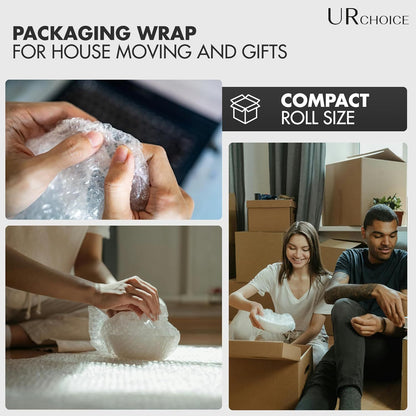 Packaging Wrap Roll of Premium Quality Polythene Small | Thicker & Durable | Ideal for Packaging, Delivering, and Moving Home/Office | Strong Protective