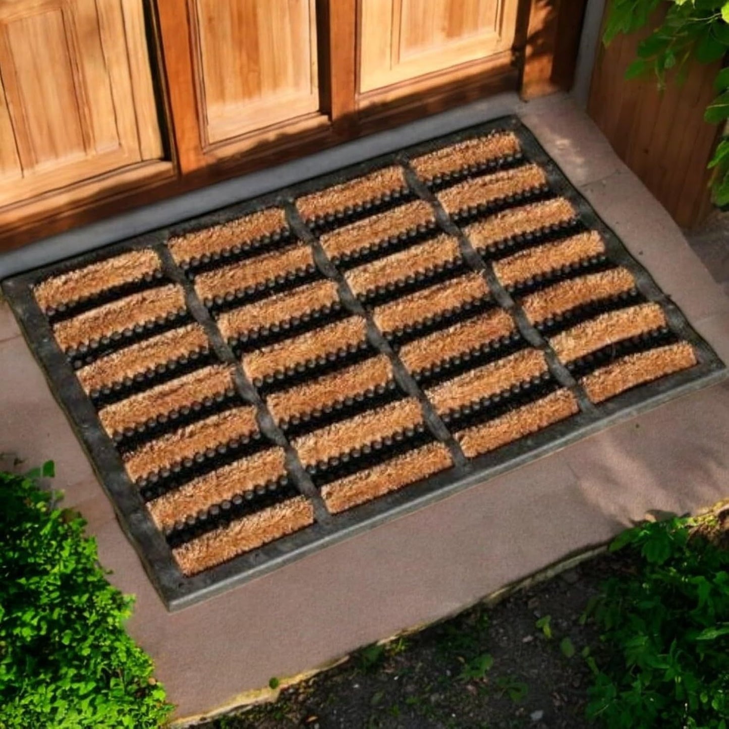 Nimbus Door Mat – Non-Slip Coir Door Mats Outdoor with Durable Rubber Backing – Super Absorbent, Machine Washable Outdoor Mat for Rain, Mud & Dirt – Ideal for Home, Porch, Patio (Pack of 1 and 2 Available)