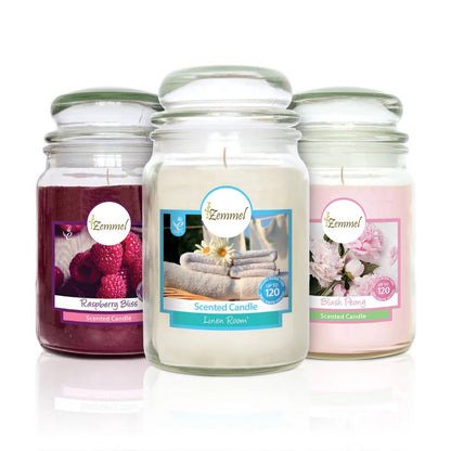 18oz Scented Glass Jar Candles up to 150 hours burning time with amazing fragrance- Different Flavor Fragranced Candles Pack of 1