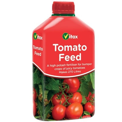 Vitax Liquid Tomato Feed 1L – Concentrated Plant Food for Tomato Plants | Liquid Fertilizer for Garden & Container Gardening