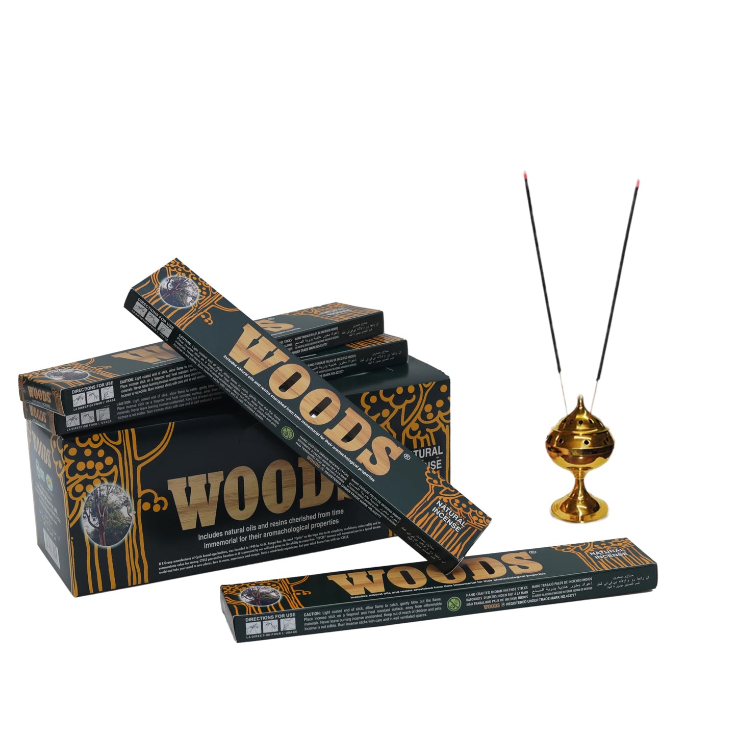 STL Woods Incense Sticks - Pack of (15 X 12) 180 Sticks, Handcrafted in India, Emissions, Made from Natural Ingredients
