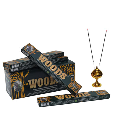 STL Woods Incense Sticks - Pack of (15 X 12) 180 Sticks, Handcrafted in India, Emissions, Made from Natural Ingredients