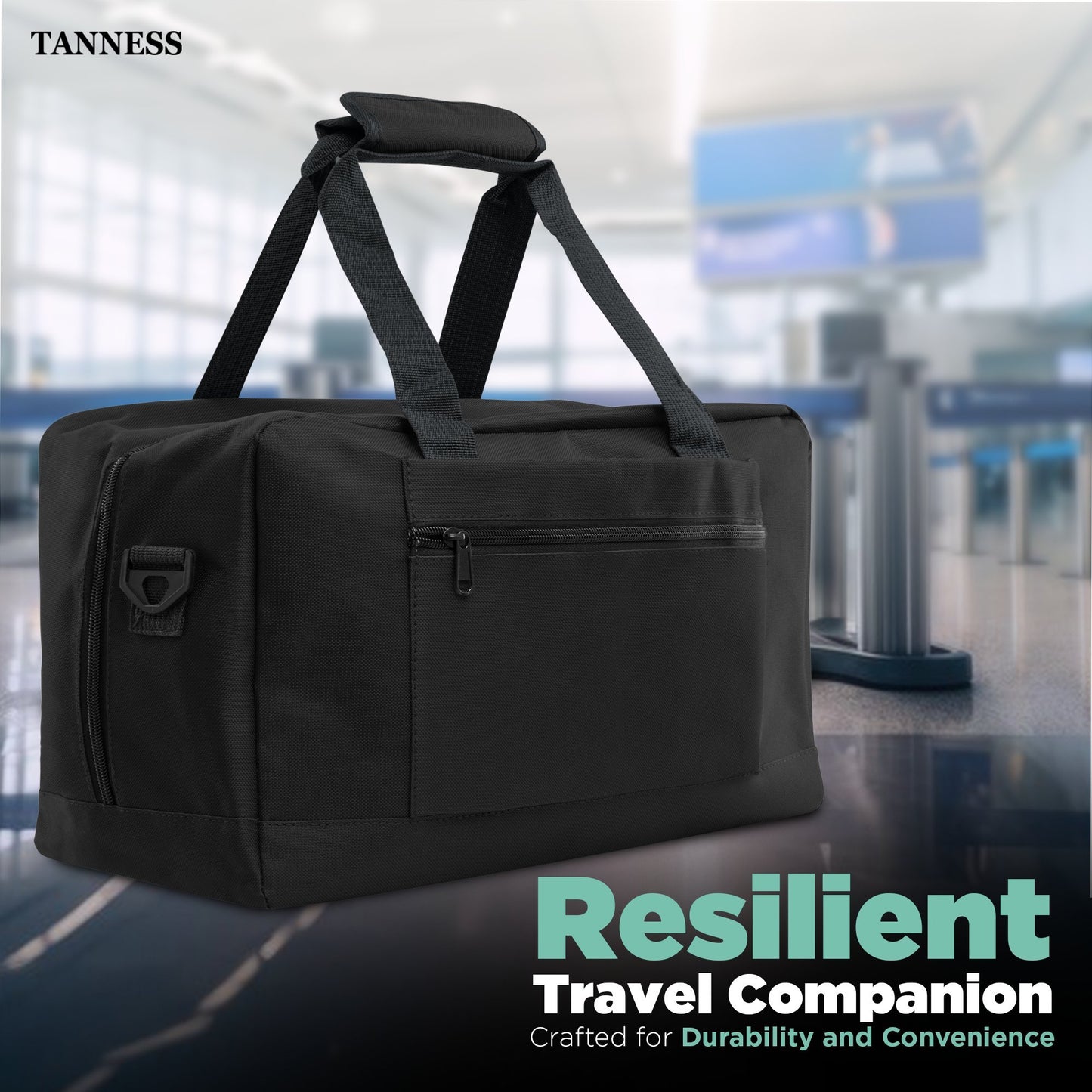 Tanness Ryanair 40x20x25 Cabin Bags with Adjustable Shoulder Strap | 40x20x25 Cabin Bag Holdall Bag, Travel Bag, Under Seat Cabin Bag | Hand Luggage Bag Carry On Bag | Cabin Suitcase Bags