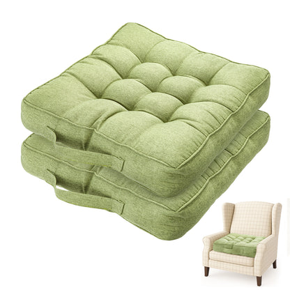 Chair Cushions Tufted Garden Kitchen Chair Cushion with Handle Strap Comfortable Chair Pads for Dining Room Kitchen