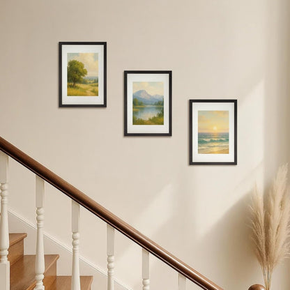 3 Pack A3 Photo Frame 29.7 x 42cm Black/White Picture Frame Wall & Tabletop Frames, Portrait or Landscape Display for Posters, Prints & Certificates