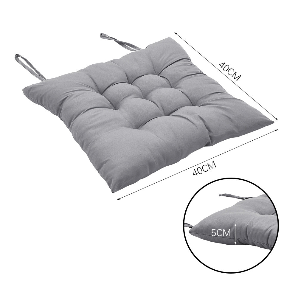 4pcs Solid Coloured Chair Cushions - Machine Washable and Durable, with A Knitted Design for Comfort and Support, Suitable for Garden, Dining and Office Chairs 40*40*5 Cm, Multi-colour Choice