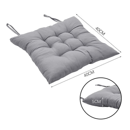 4pcs Solid Coloured Chair Cushions - Machine Washable and Durable, with A Knitted Design for Comfort and Support, Suitable for Garden, Dining and Office Chairs 40*40*5 Cm, Multi-colour Choice