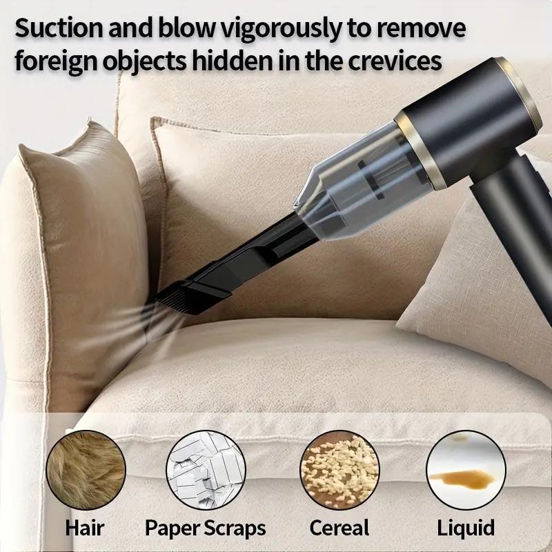 Portable Cordless Vacuum Cleaner, Mini Handheld Wireless Lightweight Air Duster Blower, Wet Dry Use Low Noise, Powerful Mutilfunctional Vacuum Cleaner for Car, Home, Kitchen, Pet Hair Cleaning