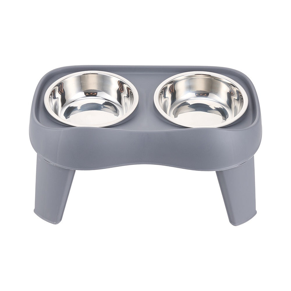 Raised Dog Feeding Station with 2 Stainless Steel Bowls – Adjustable Height Elevated Dog Bowl Stand, Non-Slip Base, Ideal for Large Dogs & Joint Support