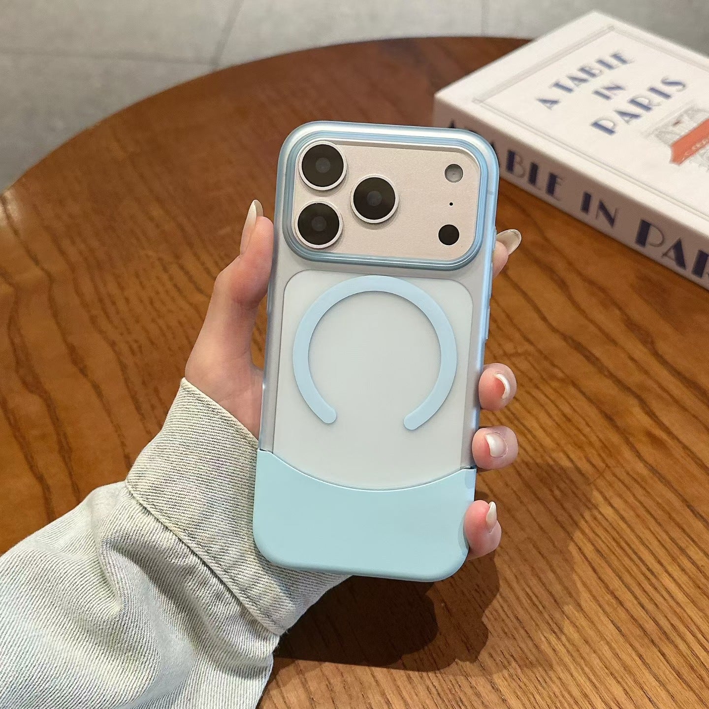 Phone Case - Elegant Split Hard Matte Design for Pro Models 17, 16, 15, 14, And 13, Featuring Ultra-Thin Magnetic Protection