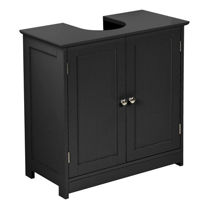 Taylor & Brown Under Sink Bathroom Cabinet Storage Cupboard Organiser Free Standing Wooden Sink Storage Unit Basin with Shelf