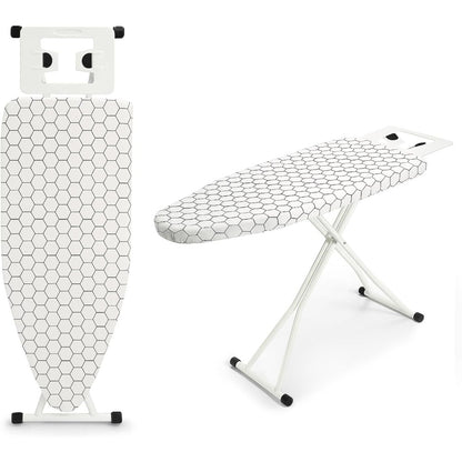 Ironing Boards Adjustable Heights Cotton Cover with Iron Rest TopIron Board Universal Extra Wide Lightweight Iron Board Rack