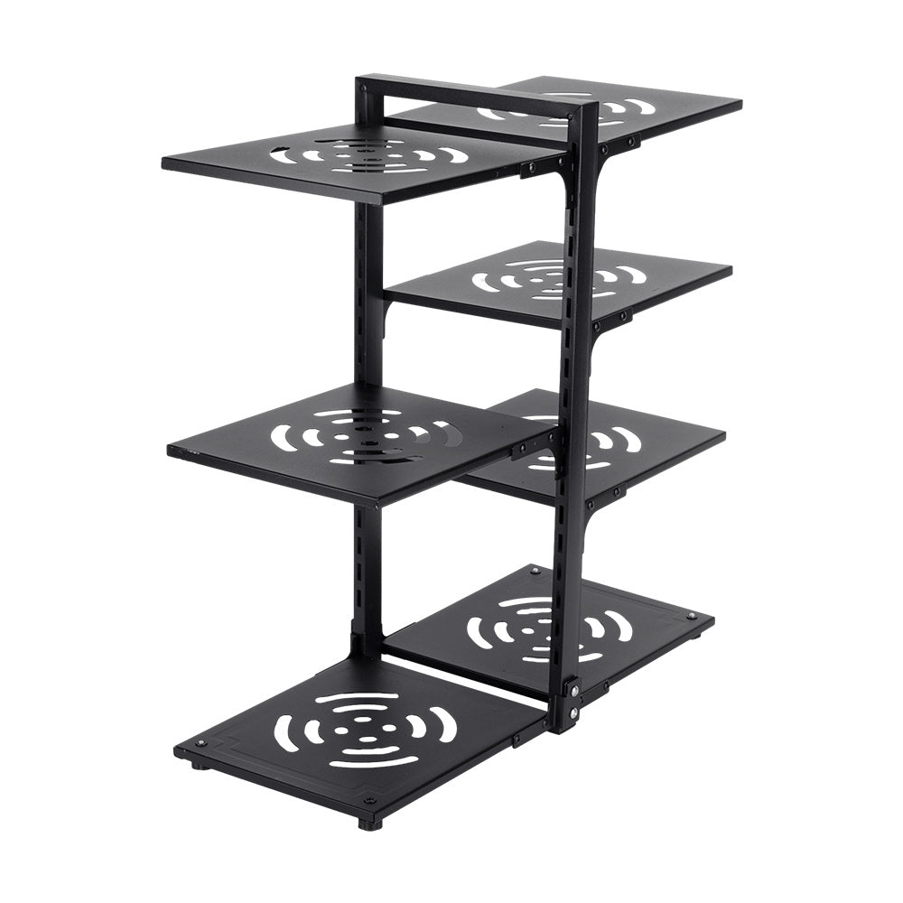 Large capacity independent pot rack cookware rack, baking utensil tray, flat cookware and utensil storage rack, fruit and vegetable rack, space saving floor standing sink shelf, black double-sided 3-layer+4-layer pot rack, high-quality materials - sturdy