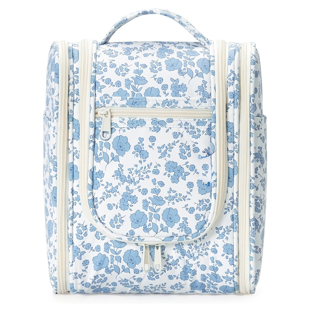 Hanging Toiletry Bag Women Large Capacity Travel Makeup Bag Organizer Bag with A PVC Compartment for Essentials Accessories Shampoo Cosmetics Toiletries Roomy Cosmetic Pouch Vanity Essential Toiletry Bag for International Travel Valentine's Day Gifts