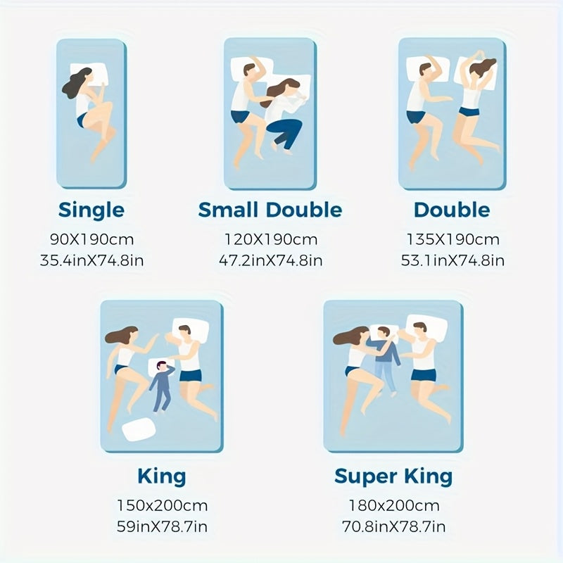 Hotel Quality Mattress Topper 10cm Deep 1200GSM Hollowfibre Overfilled Quilted Bed Pad with Elastic Corner Straps, Anti-Slip Topper for Single, Small Double, Double, King & Super King UK Beds
