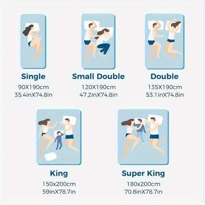 Hotel Quality Mattress Topper 10cm Deep 1200GSM Hollowfibre Overfilled Quilted Bed Pad with Elastic Corner Straps, Anti-Slip Topper for Single, Small Double, Double, King & Super King UK Beds