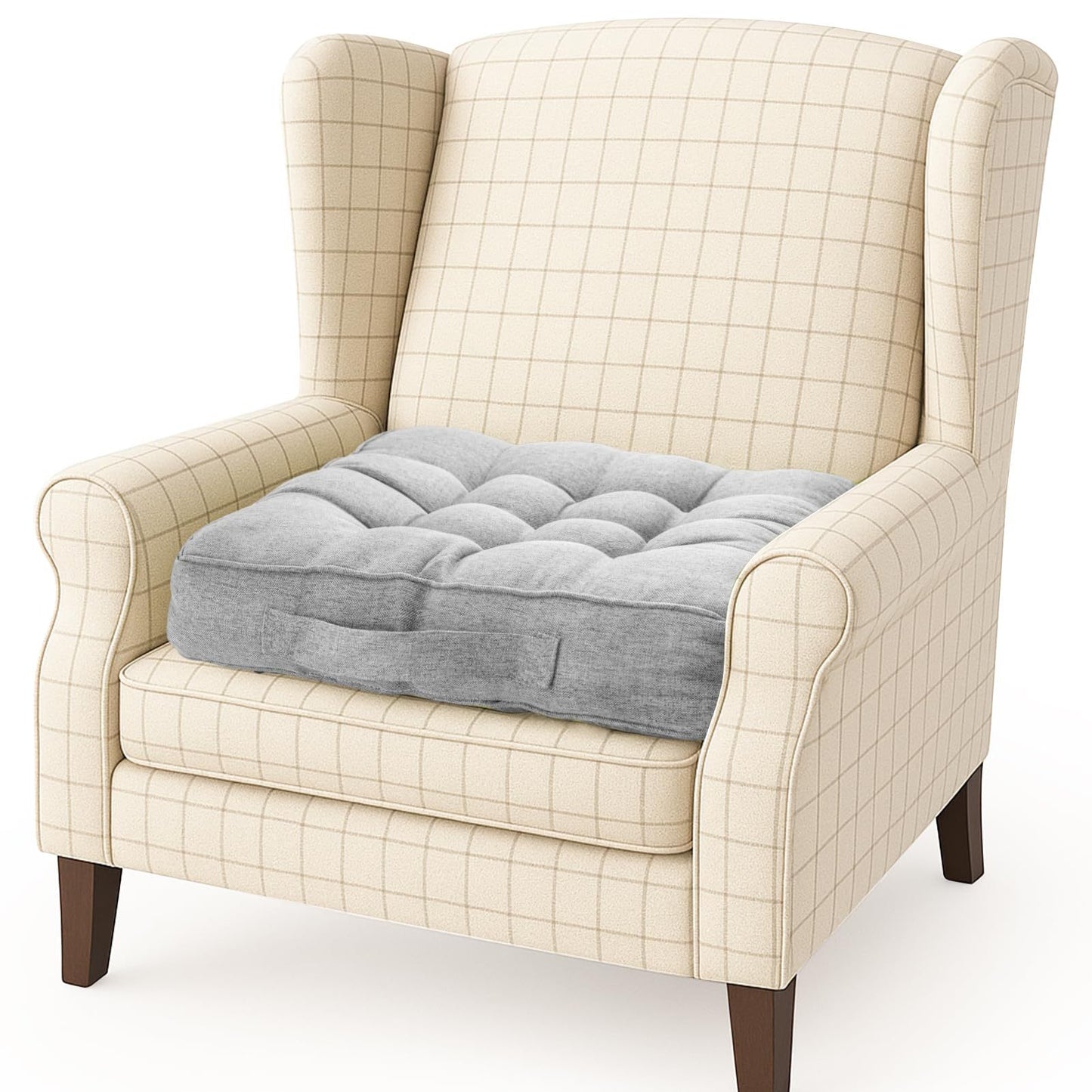 Chair Cushions Tufted Garden Kitchen Chair Cushion with Handle Strap Comfortable Chair Pads for Dining Room Kitchen