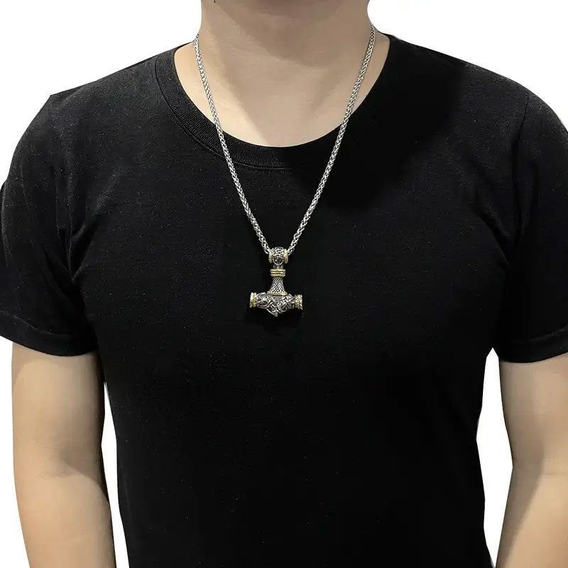 Five-Piece Viking Hammer Jewellery Set - feature detail 3