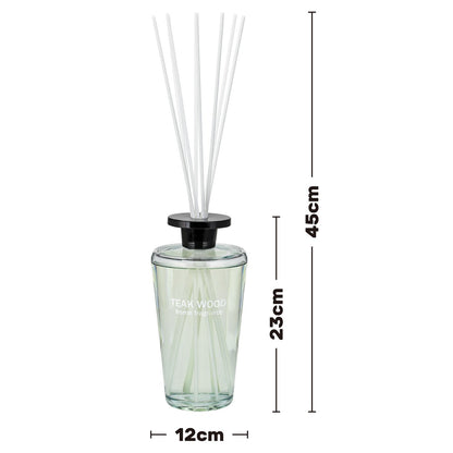 REEF 1000ml Reed Oil Diffuser Set, Sandalwood, Teak Wood, Tobacco & Oud, Luxury Beautiful Home Fragrance for Bedroom Living Room Home Decor Office Essential Oil Reed Diffuser for Stress Relief