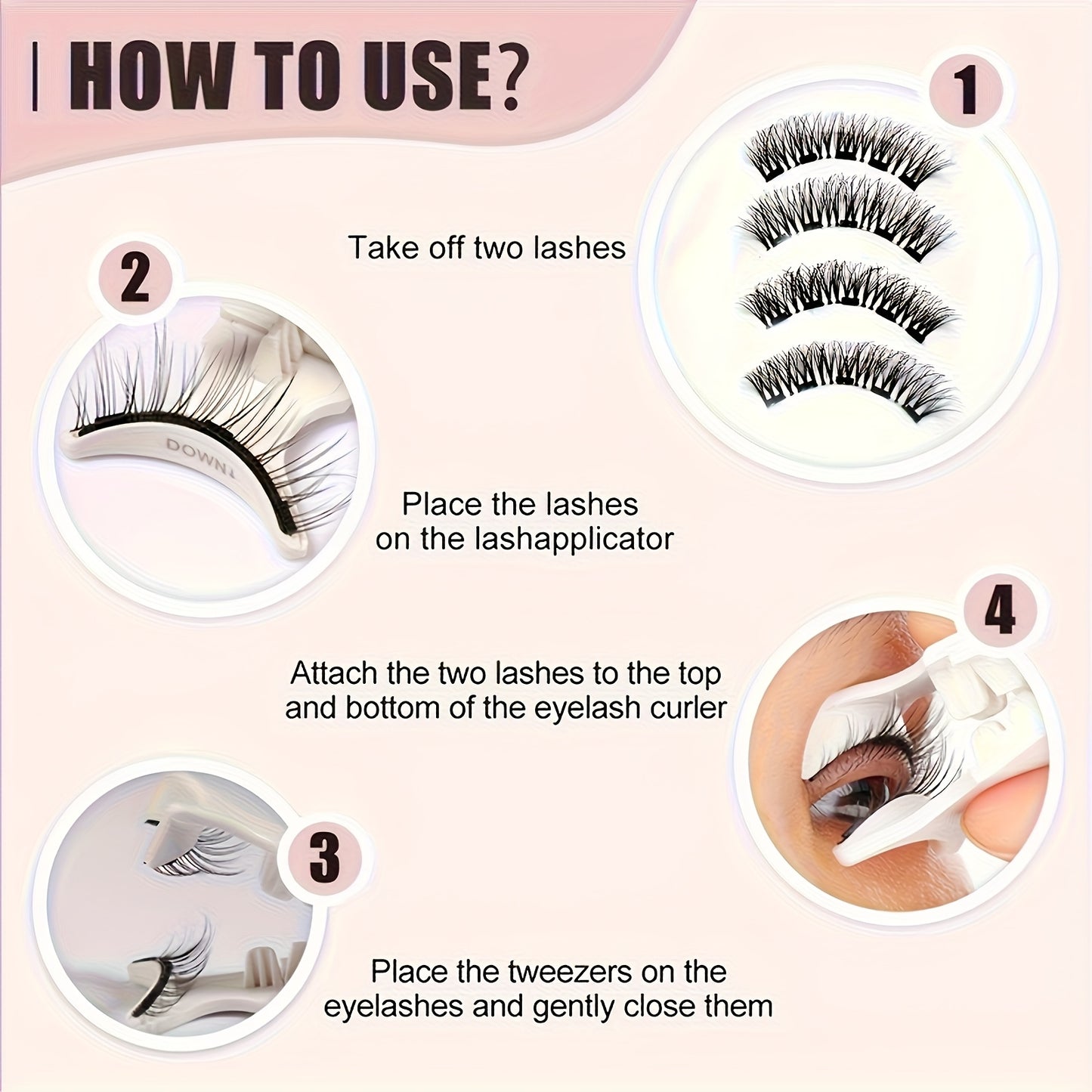 Eyelashes and Magnetic Clips, Magnetic Eyelash Brush with Magnetic False Eyelashes, In-Stock Stable Quantum Magnetic Eyelash Set, 3D False Eyelashes, Natural and Voluminous Magnetic Eyelash Set with Applicator - 7x Strong Hold, Reusable 3D Voluminous