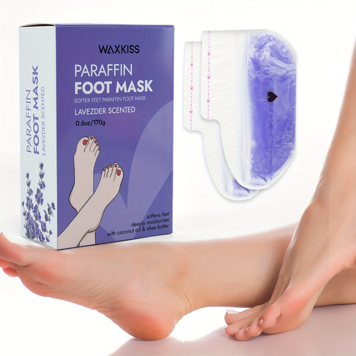 WAXKISS Paraffin Beauty Wax Set for Hand And Foot Masks, Perfect for Home Care with a New Formula That Provides Long-Lasting Warmth. Enjoy a Smooth And Gentle Experience with Precise Care for Your Hands And Feet