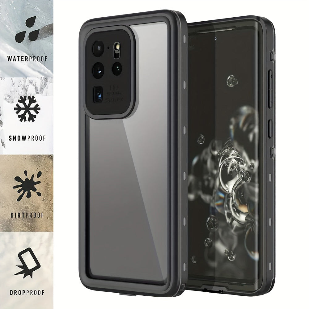 Waterproof Case For Samsung Galaxy S20 FE S20 Plus S20 Ultra 5G IP68 Full Body Protection Shockproof Dustproof Built-in Screen Protector Phone Case