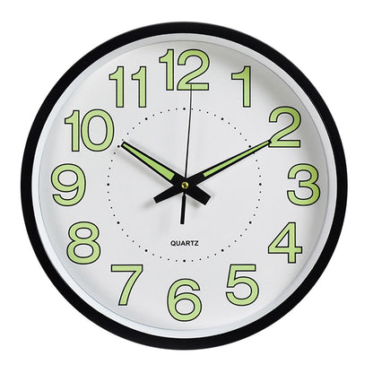 12" Luminous Wall Clock Glow in The Dark Wall Clock Silent Quartz Wall Clocks Non Ticking Sweep Movement, Easy To Read, Perfect for Living Room, Bedroom, Kitchen, Office, Study Room, Dining Room, Halloween Christmas Gifts, Birthday Gifts