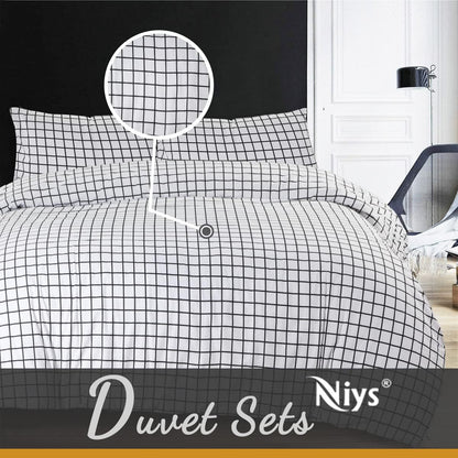 NIYS Bedding Duvet Cover Set in Single, Double and King Size with pillow cases