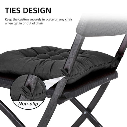 4pcs Solid-Color Office Cushion Supports The Cushion to Relieve The Discomfort of Prolonged Sitting