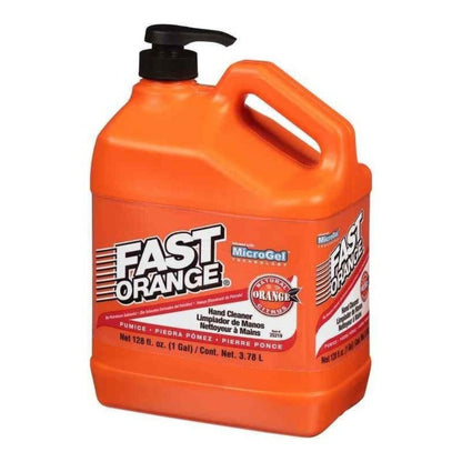 Permatex Fast Orange Pumice Lotion Hand Cleaner 3.7 Litre – Waterless Citrus Scrub for Mechanics, Garage & Workshop – Removes Grease, Oil & Tar, Skin-Safe Formula UK