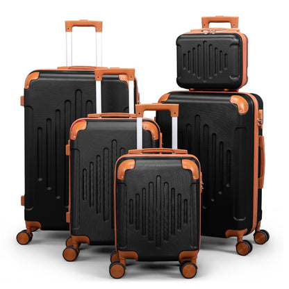 Hard Shell Luggage Set 3 4 5 Piece ABS Suitcase Set with 360° Spinner Wheels Expandable Lightweight Hardside 12 16 20 24 28 Inch 7 Colour Combinations UK