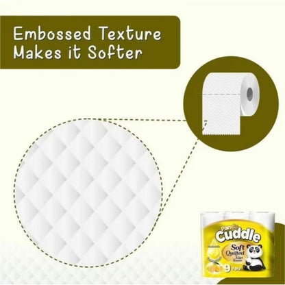 Toilet Rolls Bulk Buy 90 Pack 3 Ply Soft Quilted Lemon Scented Toilet Paper Panda Cuddle Premium Bathroom Tissue