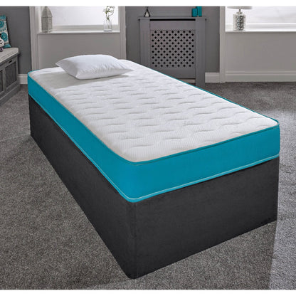 Hybrid Spring Mattress 18CM Deep Memory Foam Open Coil Kids Single Double King All Sizes UK Made BS7177