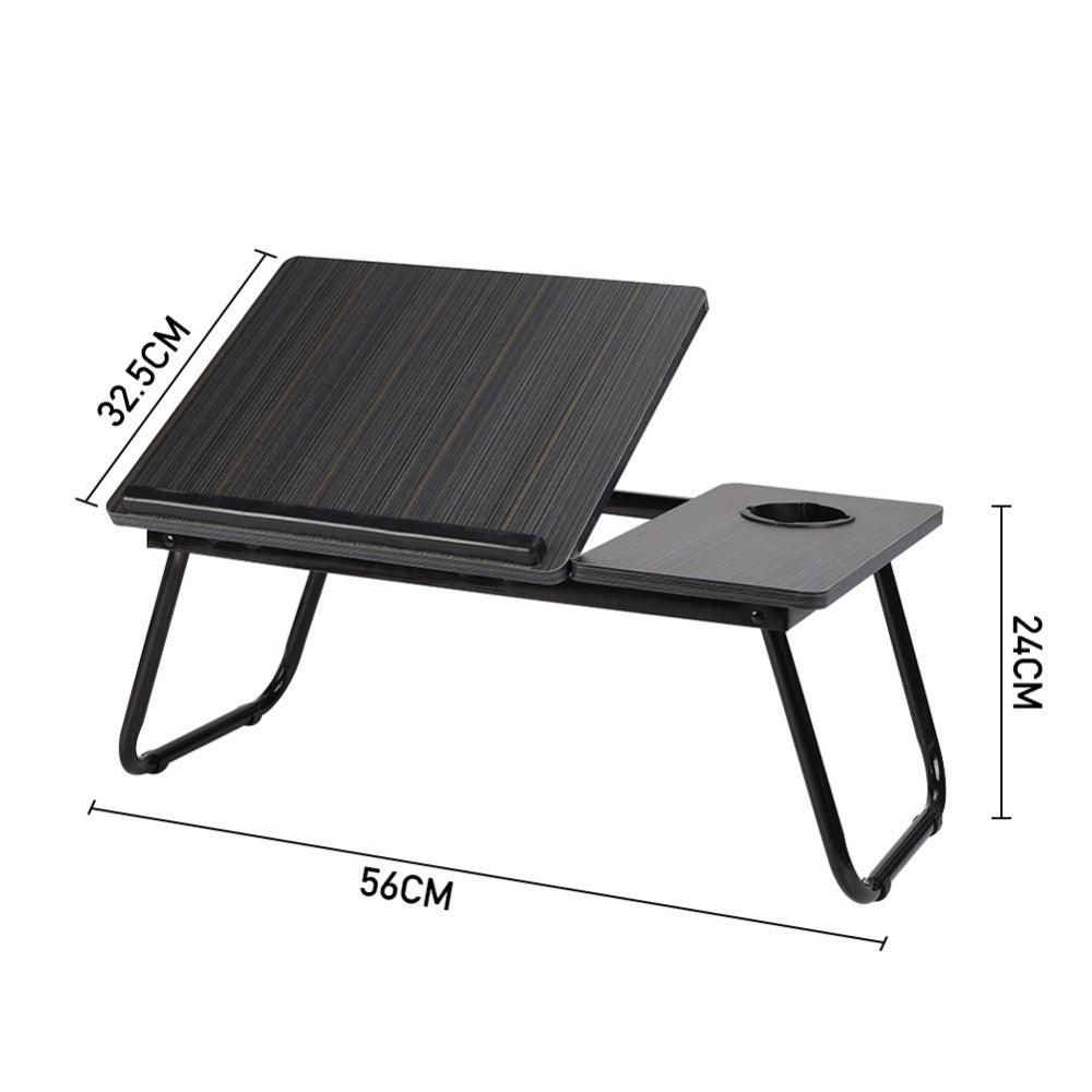 Foldable Laptop Desk Bed Tray with Adjustable Tilting Board – Portable Sofa Bed Table, Breakfast Tray, Writing & Reading Desk for Home Office