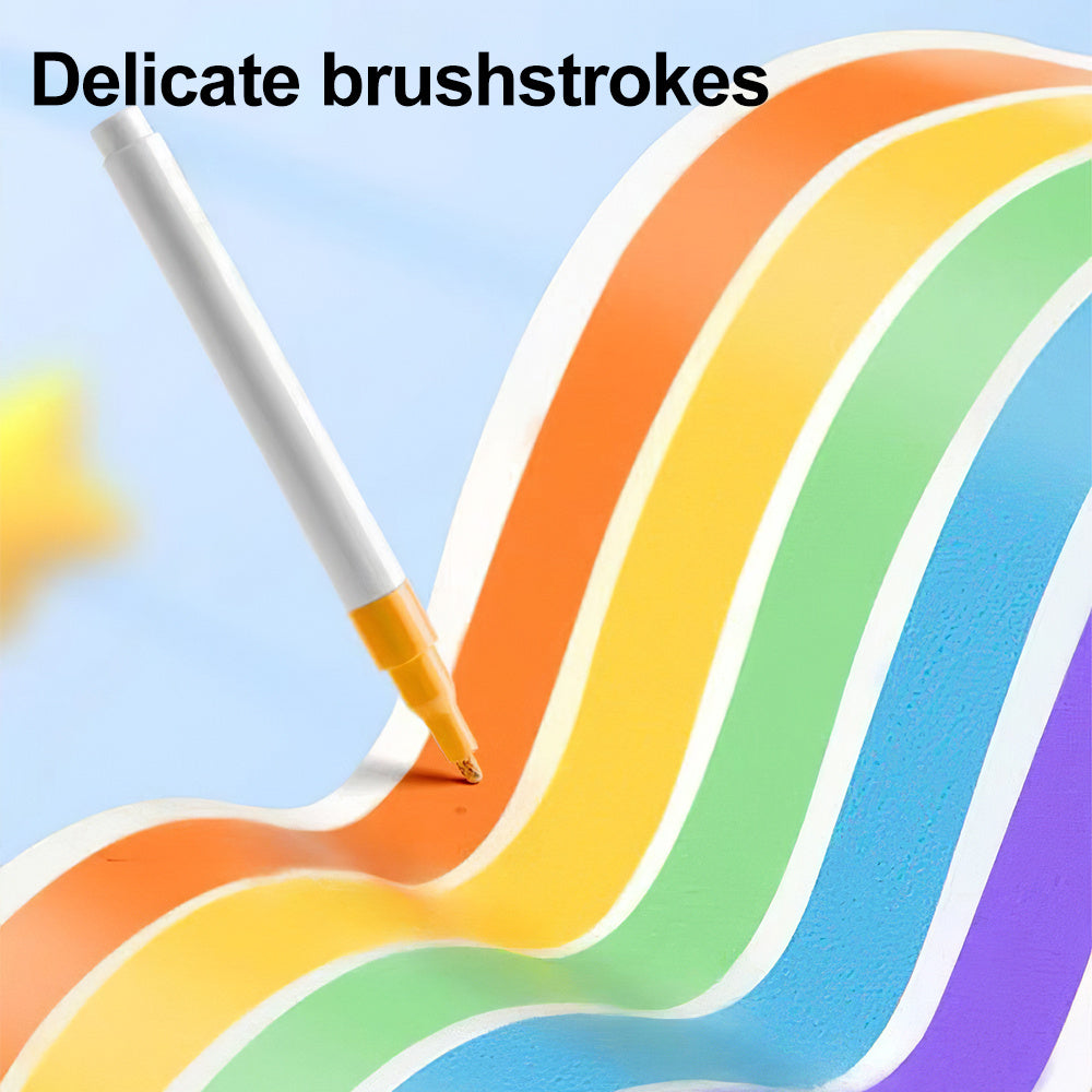Acrylic Paint Pen Set - 120 Soft Brush Markers