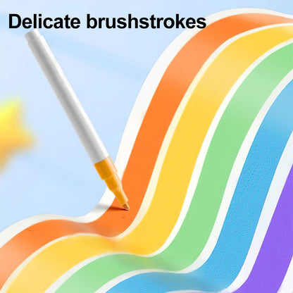 120 Colours Acrylic Paint Pens, Soft Brush Tip Acrylic Marker Pens, Paint Markers for Colouring, Glass, Fabric, Rock Painting and DIY Crafts Art Supplies