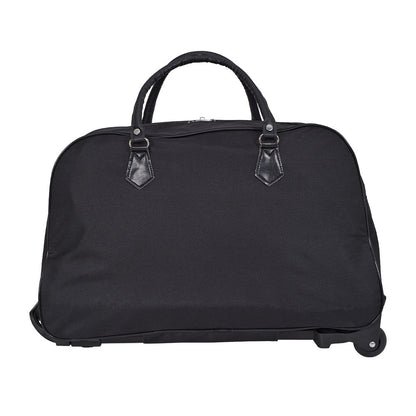 Foldable Wheeled Travel Duffel Bag, Large Capacity Rolling Handheld Luggage for Family Vacations, Outdoor, and Short Trips, Easy - To - Carry Tote with Durable Build