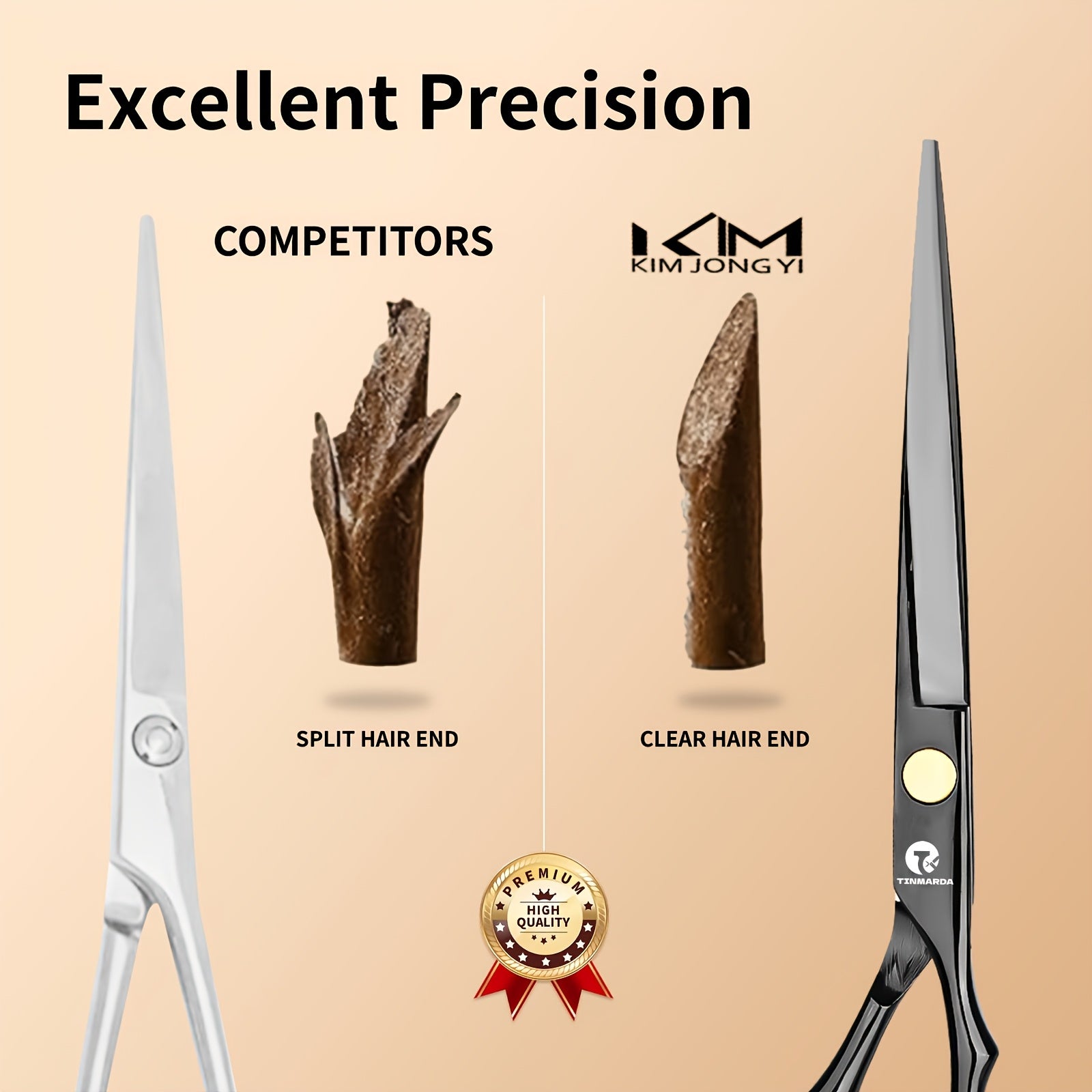 6.5in Pointed Hairdressing Scissors – Three Finishes