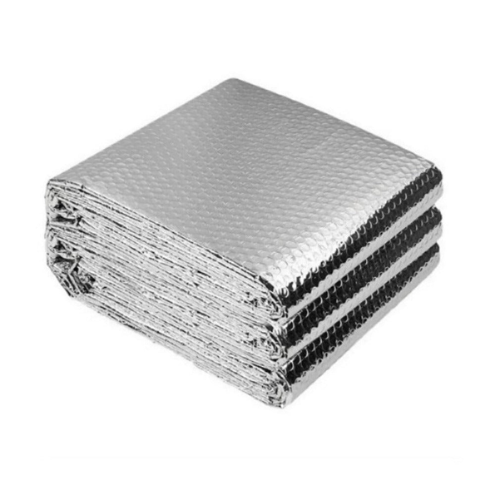 Radiator Insulation Foil Roll Bubble 5M x 60CM Heat Reflective Energy Saving Film with 6 Double Sided Tapes