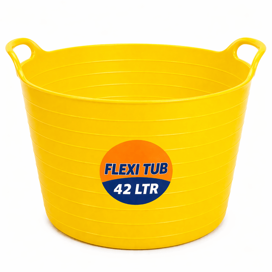 45L Heavy Duty Flexi Tub Bucket Large Garden Storage Carry Tub Multi Colour