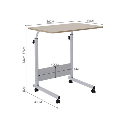 1PC Adjustable Computer Desk, Portable Desk for Bed & Sofa Use, 60x40cm Study Table with Height Adjustment 72-94cm, Sturdy Space-Saving Design, Home Office & Dorm Essential, Home Office Upgrade & Student Gift