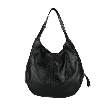 Women Designer PU Shoulder Bag Large Capacity Ladies Handbag Hobo Tote