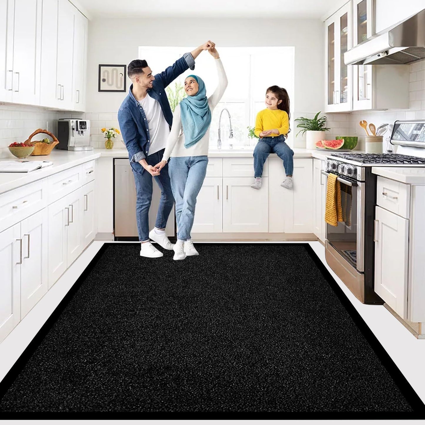 Twist Design Doormat – PVC Surface, Rubber Backing, Easy-Clean