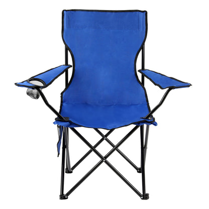 Taylor & Brown Set of 2 Lightweight Folding Camp Chair - Portable Chairs with Cup Holder, Side Pocket and Bag Perfect for Camping, Festivals, Garden, Fishing, Beach and BBQs, Camping Chair